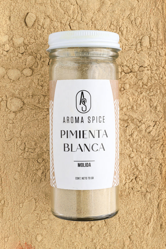 Aroma Spice Especia Pimienta Blanca Molida 70gr